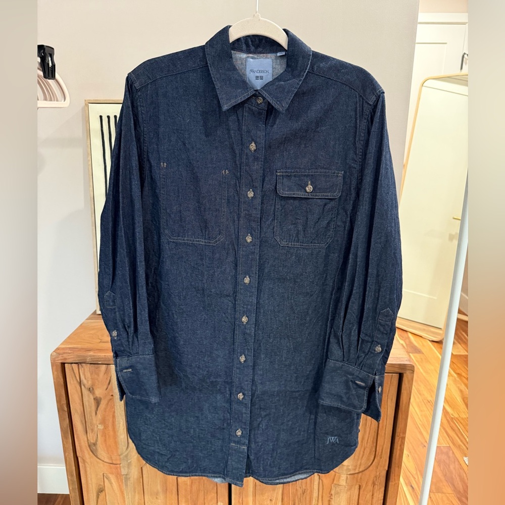 UNIQLO x JW ANDERSON Dark Blue Denim Shirt Dress